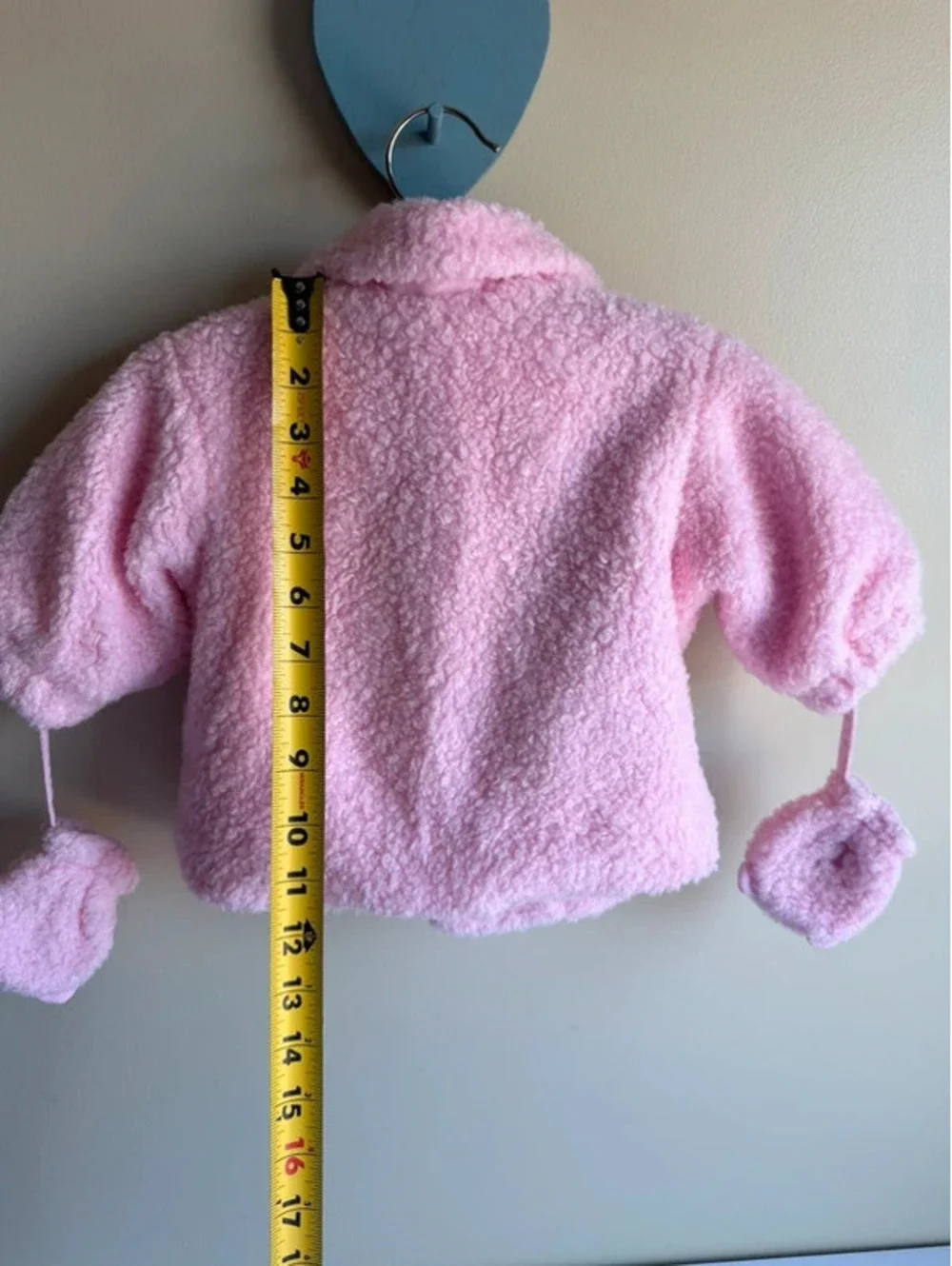 The Children's Place Baby Girls Sherpa Bear Coat & Mittens 0-3M (fit up to 12m)